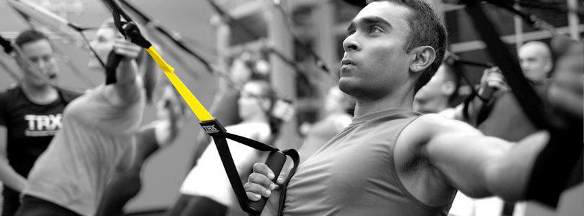 مرد در حال تمرین