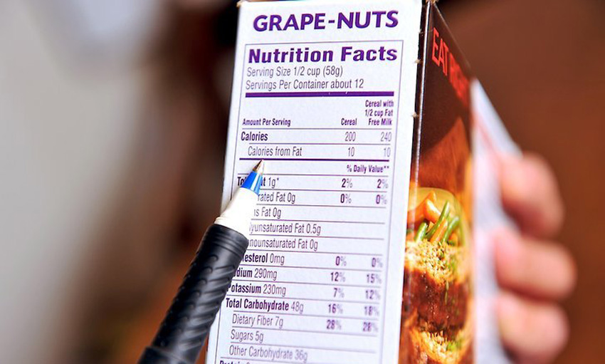 برچسب مواد غذایی