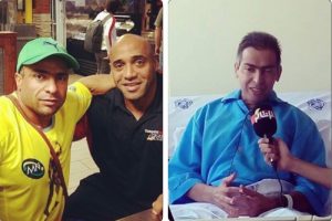 دنیس جیمز به همراه بیت الله عباس پور