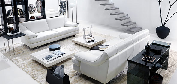 دکوراسیون داخلی سیاه و سفید