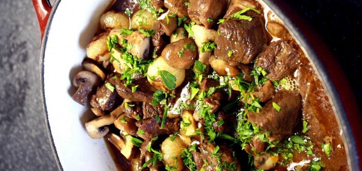 خوراک تکه های بره