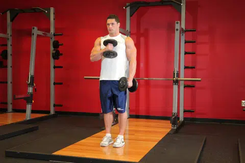 Correct form for Cross-Body Hammer Curl