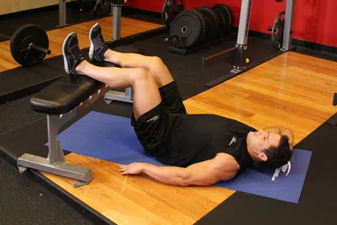 Correct form for Oblique Crunch