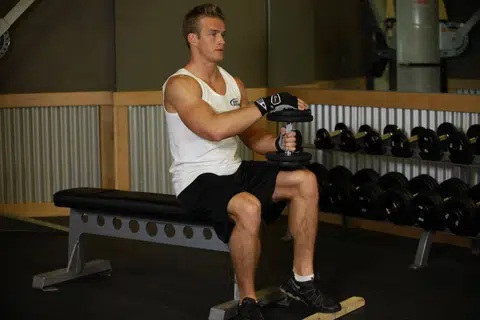 Correct form for Single-Leg Dumbbell Calf Raise